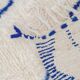Traditional handwoven pure wool Berber rug size 150/250 cm