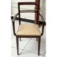 Paire de fauteuils bridge 1930 assise en cuir beige