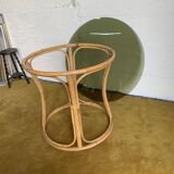 Round dining table with bamboo legs