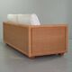 Luxurious Italian Gasparucci Reed White Lounge Greenhouse Sofa. Italy, 1980