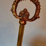 3 Empire-style fire lamp. In gilded bronze, metallic lampshade. Perfect condition.