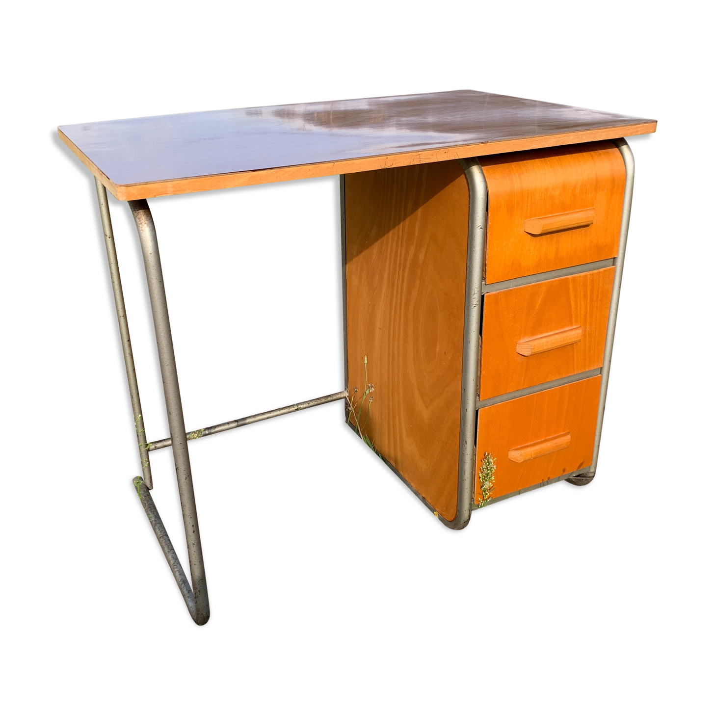 Child desk with drawer box 1950