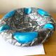 Pocket Ashtray Vallauris Blue Grey Ceramic Antique Vase