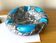 Pocket Ashtray Vallauris Blue Grey Ceramic Antique Vase