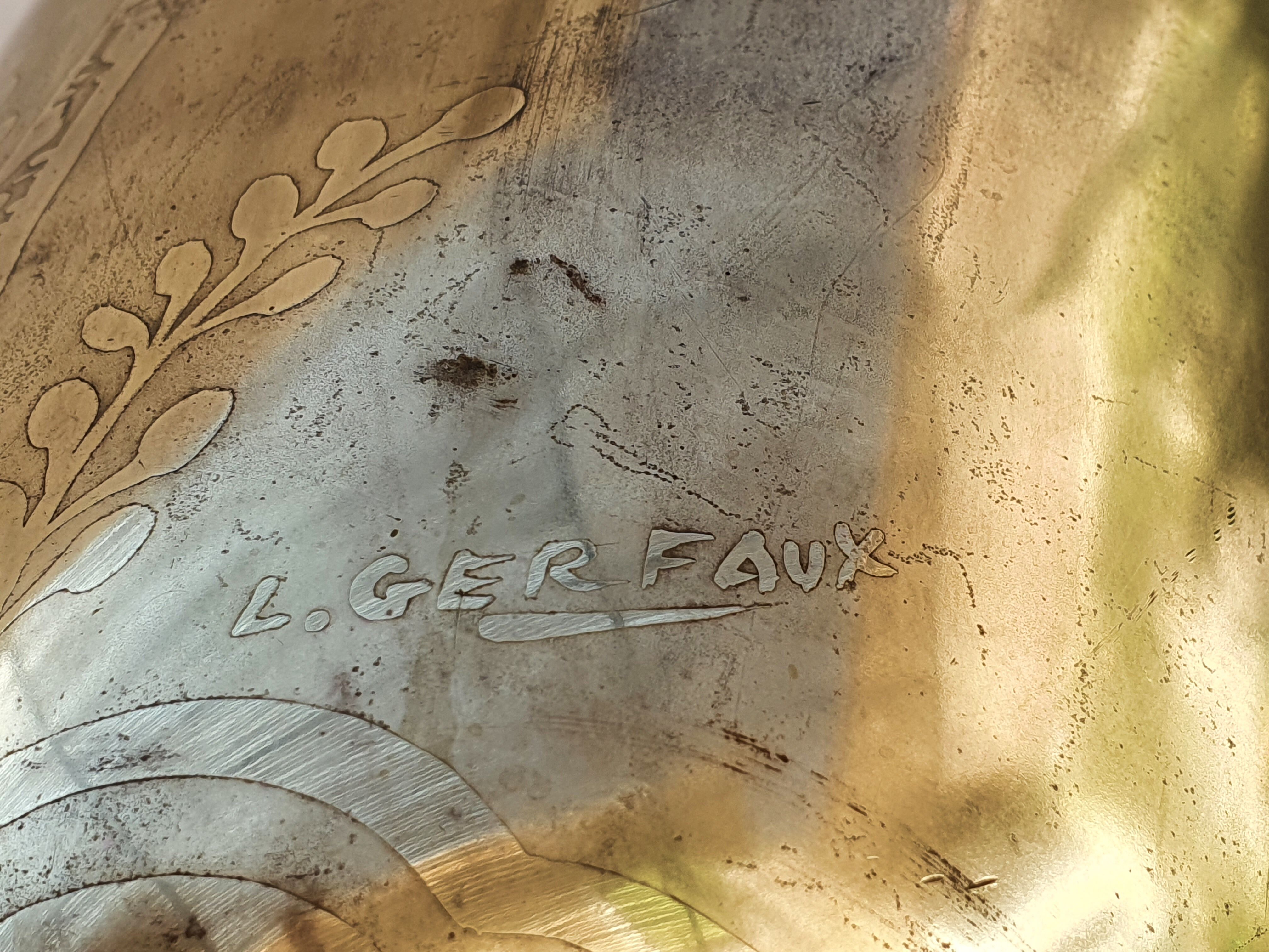 Art deco lamp by Lucien Gerfaux