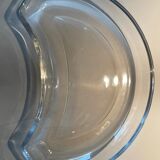 6 crystal half-moon salad plates