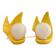 Pair of bright yellow POP lamps - 1980.