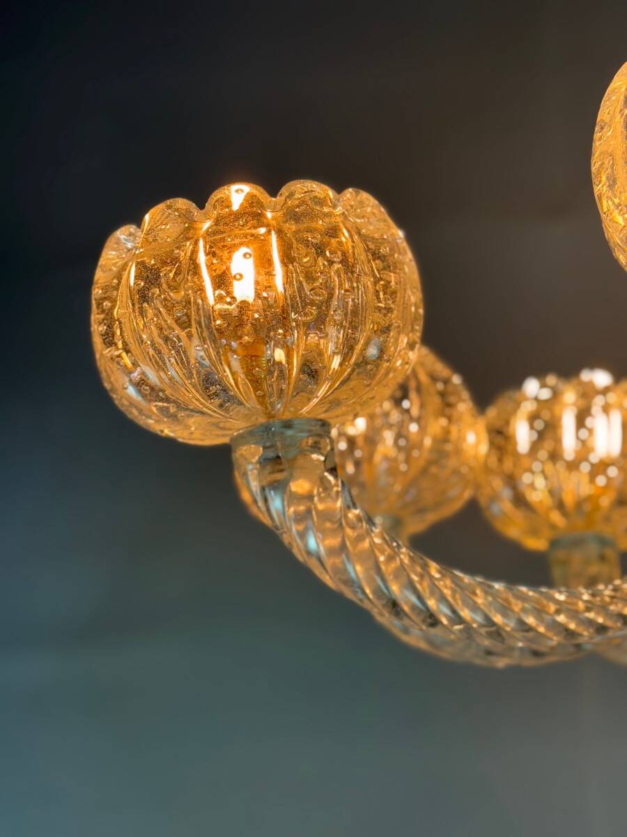 Venetian Murano glass chandelier by Barovier, circa 1950