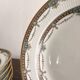 6 Deep Plates Limoges Porcelain Harreau Fluted Edge Neo-Classical