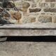 Large bench 19th solid wood patina