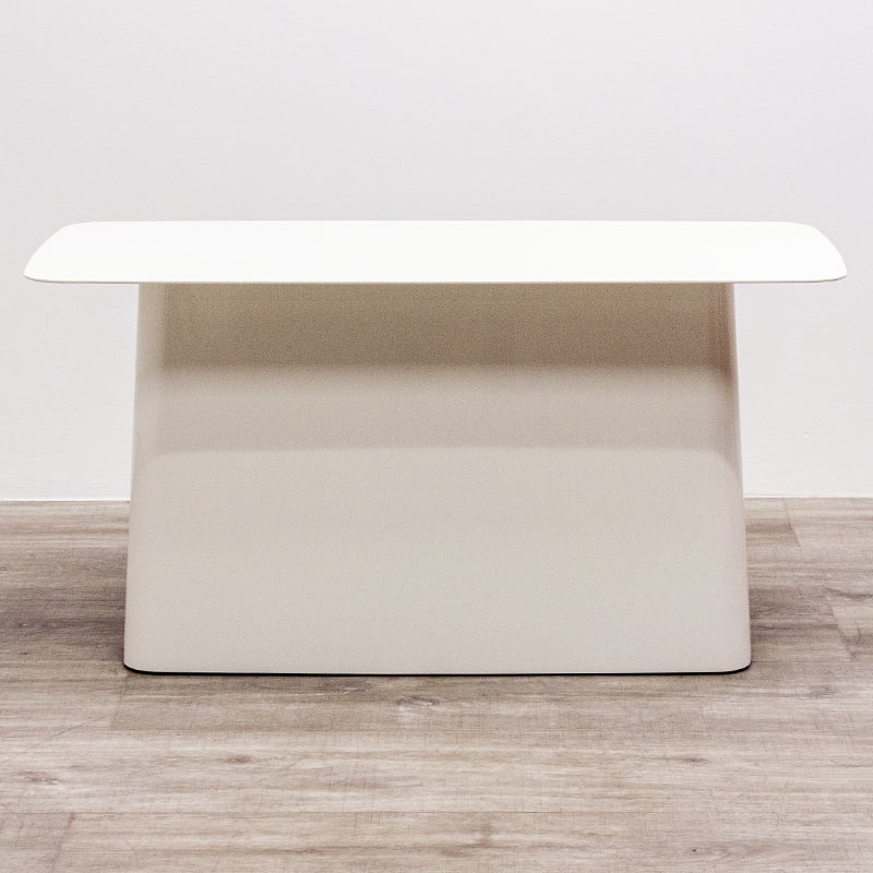 White coffee table Vitra metal side table