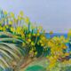 Mediterranean Garden – Original signed painting, bright landscape with a view