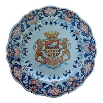 Assiette armoiries Saint-Malo 18880