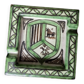 Vintage ashtray signed by Domingo Punter, ceramic from Teruel.