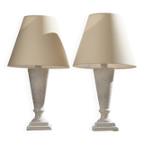 Ceramic table lamp, set of 2