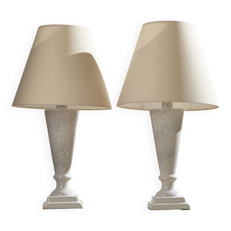 Lampe de table en céramique, lot de 2