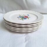 Vintage floral dessert plates