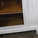 shabby wardrobe with Louis XVI style mesh door
