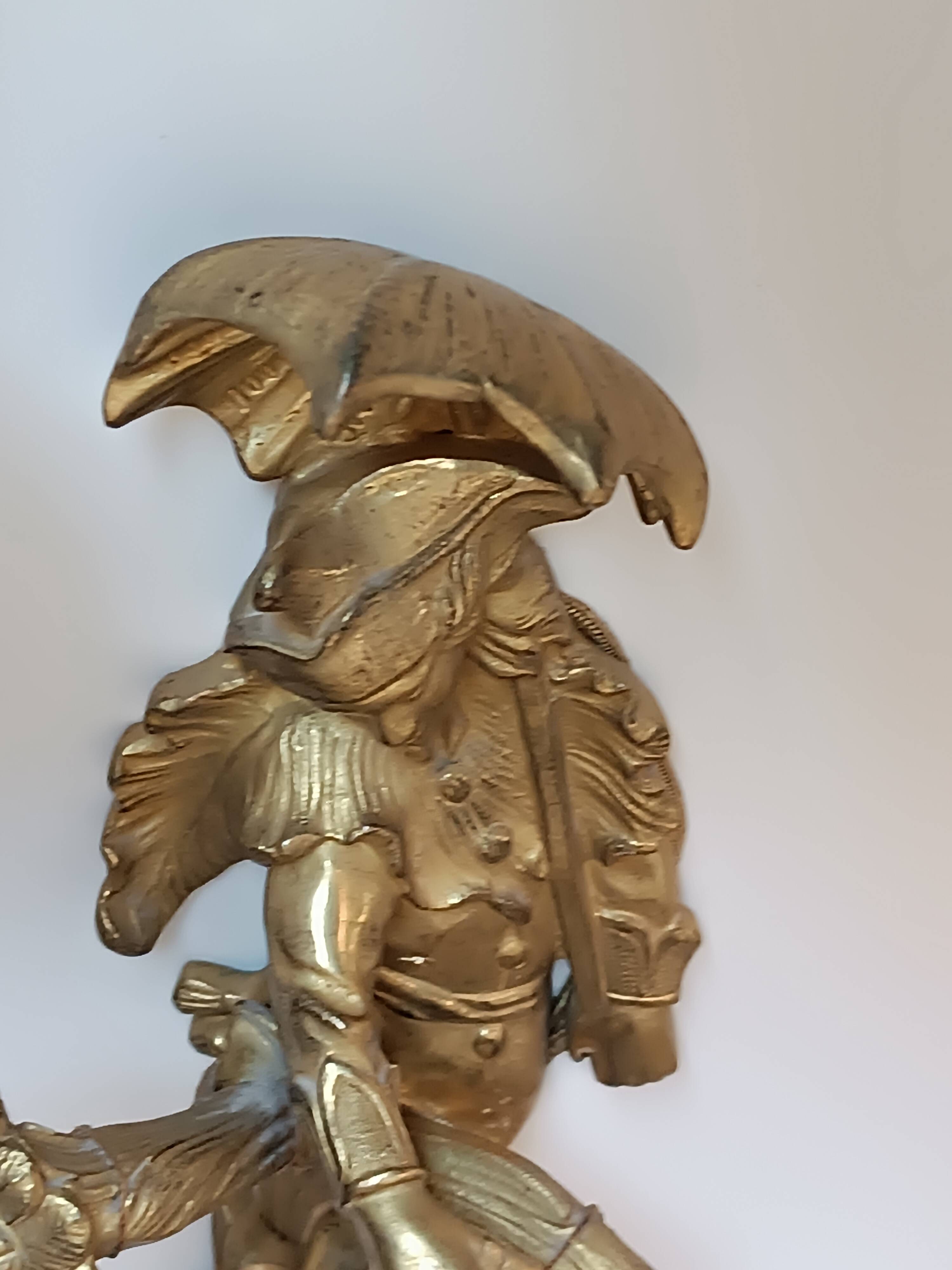 Pair of Regency style gilt bronze wall lights