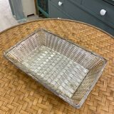 Christofle bread basket, wickerwork model
