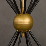 Italian brass chandelier with 8 light points