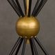Italian brass chandelier with 8 light points