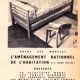 Pair of vintage beds Marcel Gascoin 1950