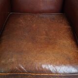 Sheepskin Leather Wingback Chair