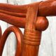 4 chaises bambou et cuir Roche Bobois 1960
