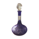 Carafe a decanter in blue and transparent bohemian glass