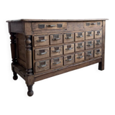 Central island counter XL multi-drawer workbench