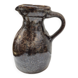 Pichet grès.de Puisaye vernissé brun