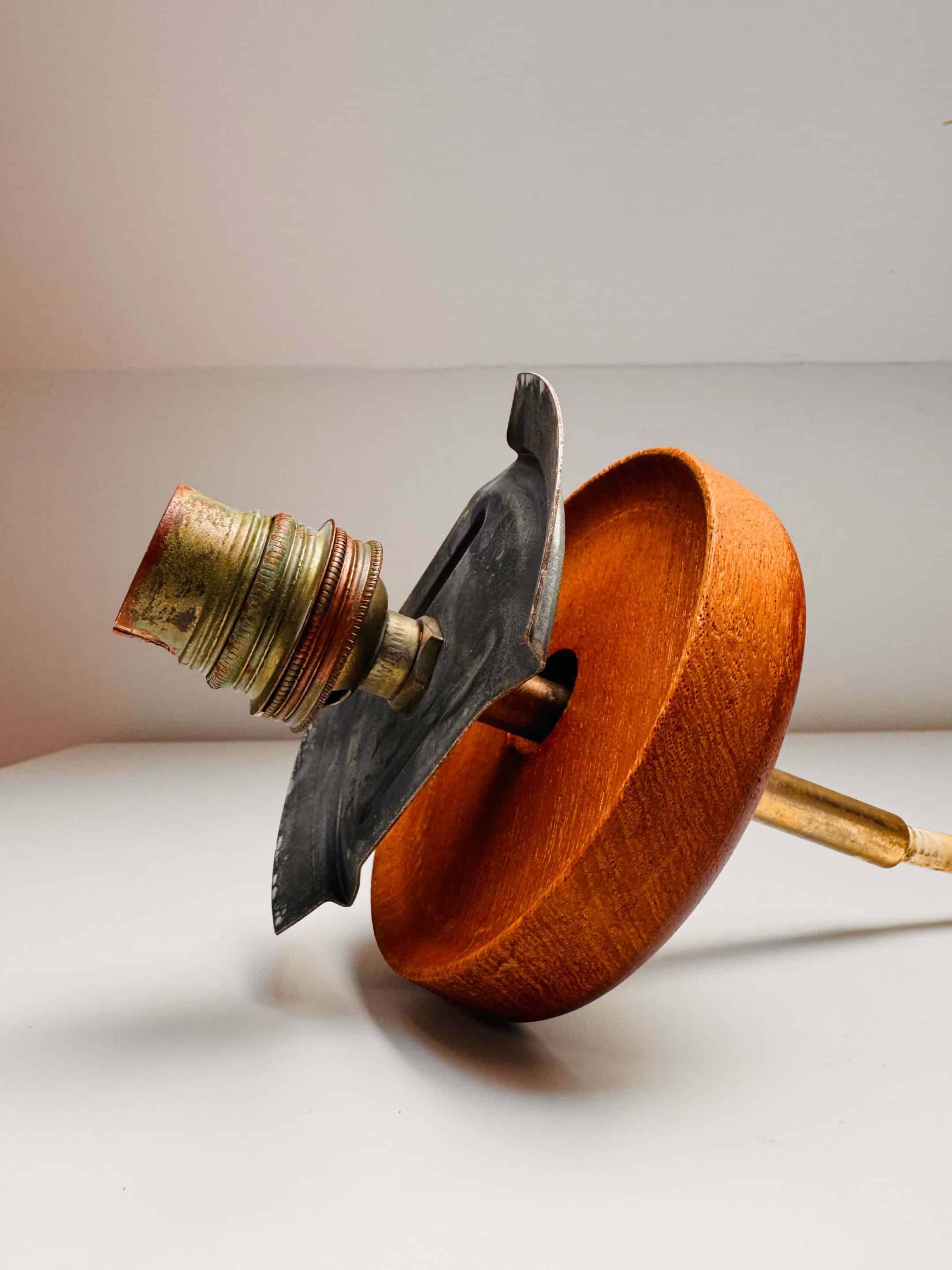 "Teak-Kina" pendant light, Bent Karlby for Lyfa, 1950s