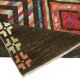 Hand-Knotted Tribal Unique 173 cm x 238 cm Brown Wool Carpet