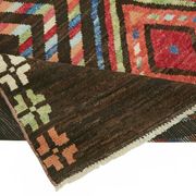 Hand-Knotted Tribal Unique 173 cm x 238 cm Brown Wool Carpet