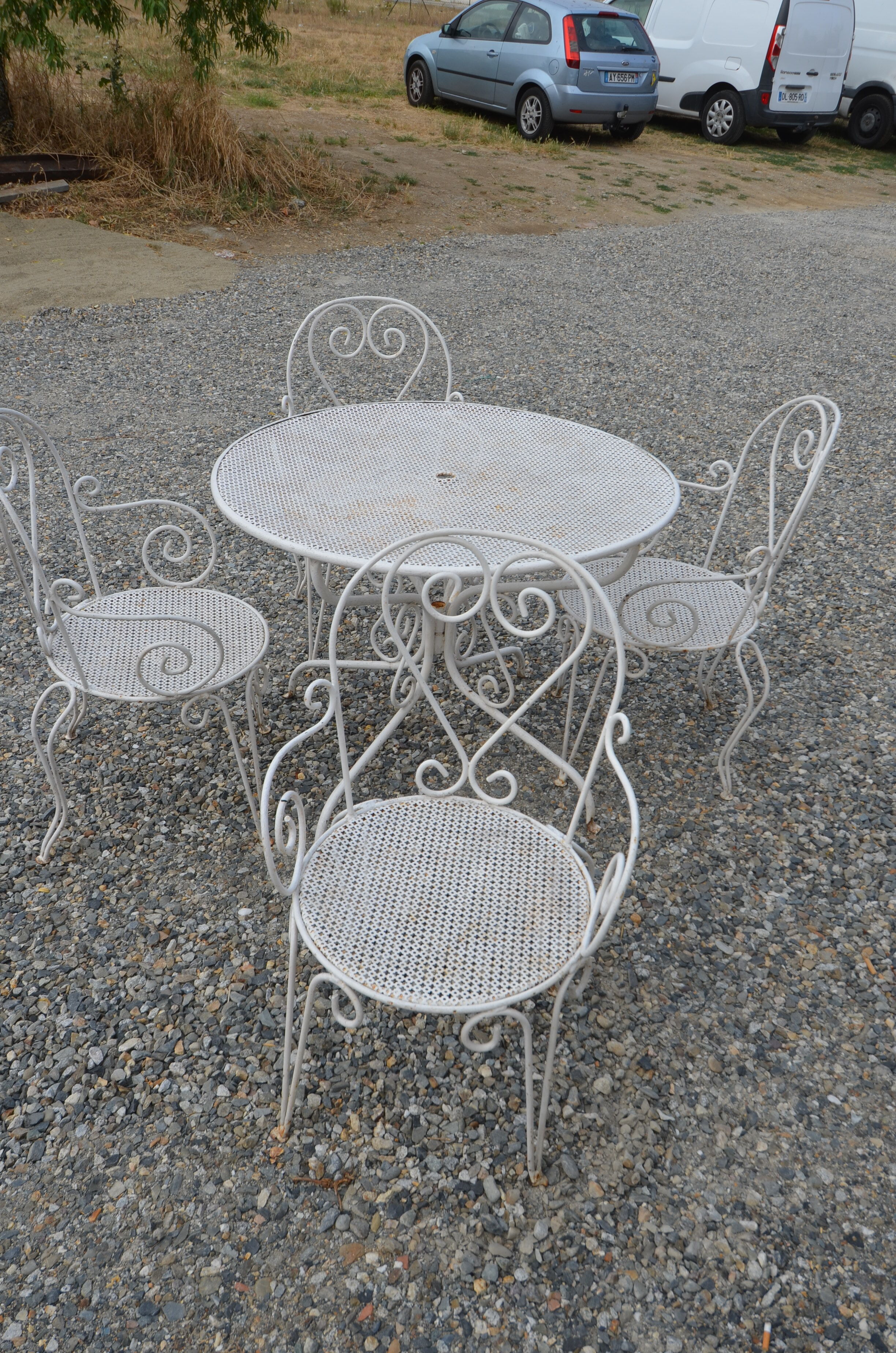 Salon de jardin en fer forgé