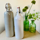 Set of two vintage stoneware bottles