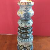 Quimper Keraluc André L'Helguen (1935-2014) vintage earthenware candlestick