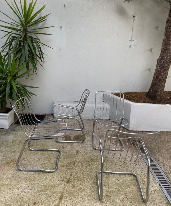 Gastone Rinaldi metal chairs
