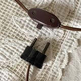 Antique turned wood lamp