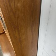 Pair of large vintage wooden display cabinets – 1960s/70s