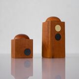 Set of Danish modernist teak salt and pepper shakers, set of 2.