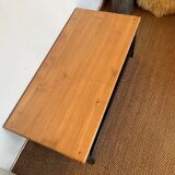 Table basse en bois massif vintage
