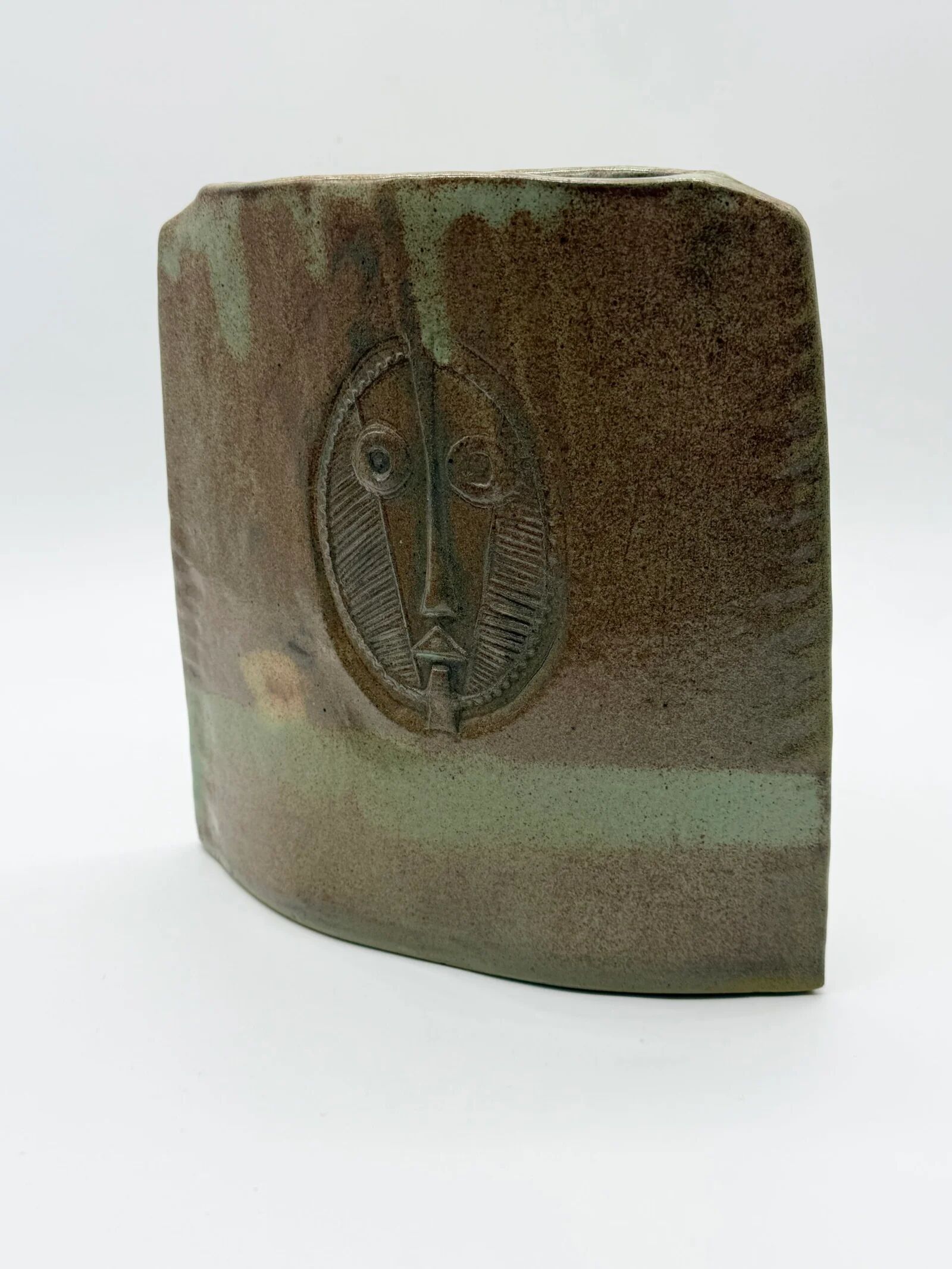 "Totem" vase signed by Anthony Pitot – unique piece, 1980s