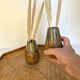 Enamelled stoneware vases