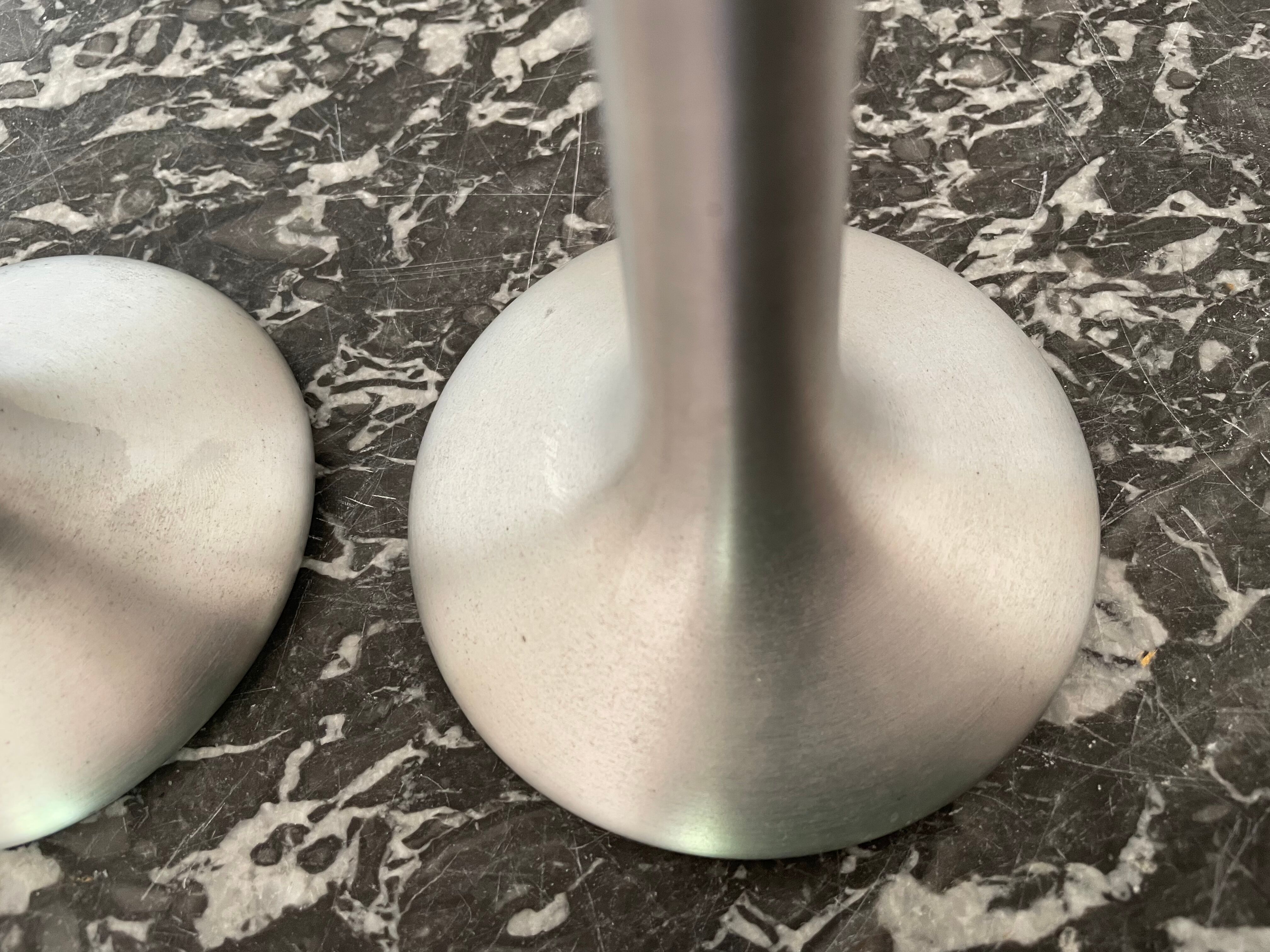 Ikea brushed aluminum candle holders kagla model