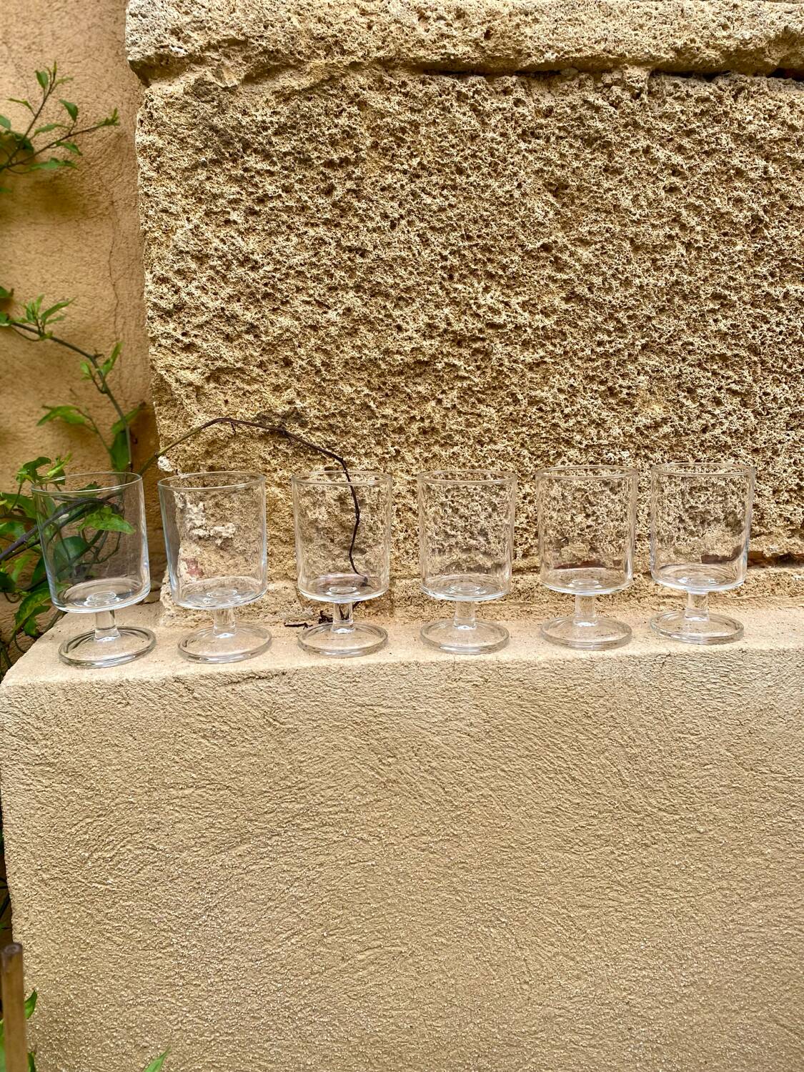 Luminarc stemmed glasses
