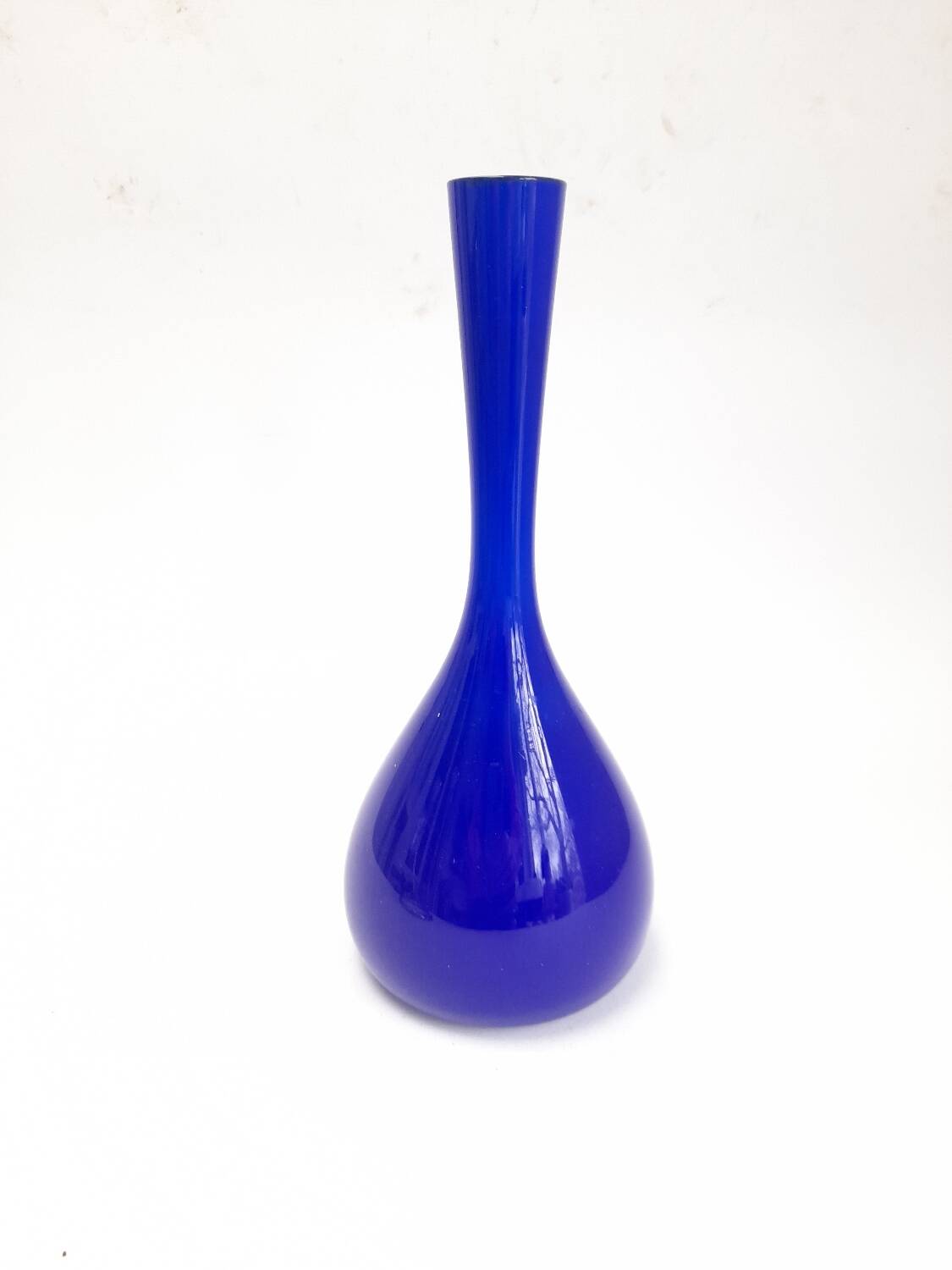 Pretty blue opaline soliflore vase Made in Sweden