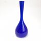 Pretty single flower vase in blue opaline Made in Sweden