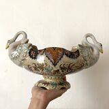 Molaroni planter, Pesaro, Italy, swans